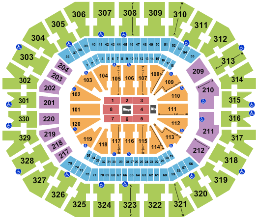 KFC Yum! Center Matt Rife Seating Chart